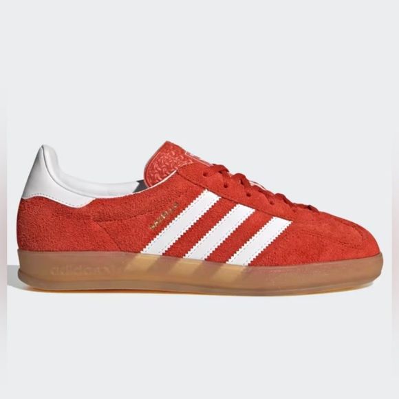 adidas Shoes - NWT Adidas Gazelle Indoor Sneakers Bold Orange Gum Sole Women’s Size 6.5
